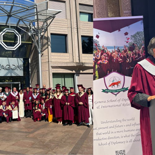Renowned Author and Politician Dr. Shashi Tharoor Honored with Honorary Doctorate at Geneva School of Diplomacy Graduation Ceremony