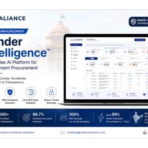 Valiance Solutions Launches Tender Intelligence, an Enterprise SaaS for Government Procurement